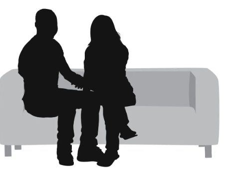 ラブホのソファで会話